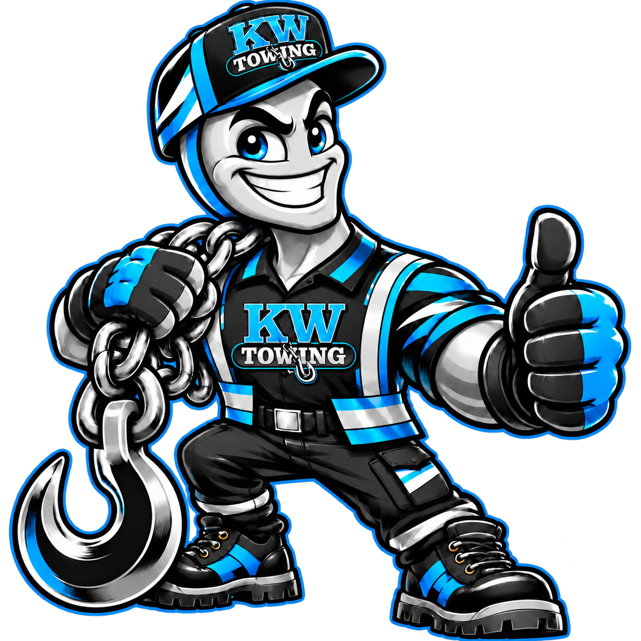 KW Towing mascot